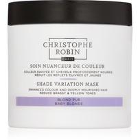 Christophe Robin Shade Variation Mask maitinamasis kremas-kaukė plaukams atspalvis Baby Blonde 250 ml