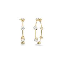 Swarovski Constella asmenybė šaunus stilius lengva prabanga nišinis stilius auskarai paauksuoto atspalvio auskarai moteriški balti 5622722 auksas