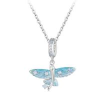 Barbie necklace [Sterling Silver·Original Design] Smart Gradient Flying Fish, Temperament and High-Quality First Release, Ins Style Love ZJYXL-YS-046 sidabras