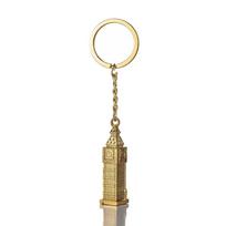 Small British Women Men London Big Ben Clock Keychain Key Ring Key Holder Metal auksas