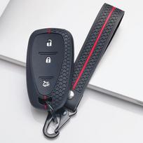 Key Fob Cover for Chevrolet Equinox Malibu XL Cruze Sonic Trax Blazer Bolt with Keychain Anti-Scratch Surface Shockproof Structure juoda
