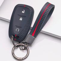 Key Fob Cover for Chevrolet Equinox Malibu XL Cruze Trax Blazer Traverse Sonic with Keychain Anti-Scratch Surface Shockproof Structure juoda