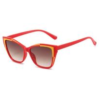 Exquisite Y2k Cat Eye Sunglasses Contrast Color Steampunk Fashion Sunglasses Classic Gradient UV Protection Sunglasses Beachwear