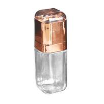 Fashion Pepper Grinder 180ml Premium Glass Bottle Salt and Pepper Shakers with Ceramic Spice Grinder Kitchen Mill Gold