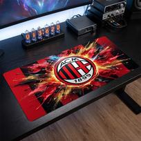 AC Milan Printed Large Mouse Pad, Non Slip Soft Rubber Gaming Desk Mat for Office Laptop Computer Decor 30cmx60cm（11.8x23.6inch）