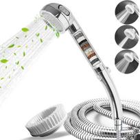 HONGDEC Filter Hand Held Shower Head Message High Flow Handheld Showerhead Wall Hanging for Hotel Apartment Home Project (as the picture,ABS Plastic)