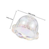 10Pcs Acrylic Wind Chime Beads Hollow Transparent Floral Bell Design Lightweight Stringing Beads for Jewelry Making DIY Crafts