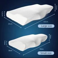Orthotic Memory Foam Pillow for Neck and Cervical Support - Ideal for Back, Belly, and Side Sleepers Neck Protection 50X30cm juoda