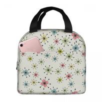 Atomic Era Graphic Insulated Lunch Bag for Kids School Cooler Thermal Food Box Tote Leakproof Lunch Boxes Container One Size