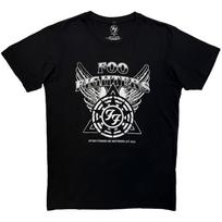 Men's Foo Fighters Everything Or Nothing At All Logo Vintage T-shirt Large Black L