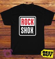 Black/Gray/Navy/White T-Shirt Rockshox Size S to 5XL XL