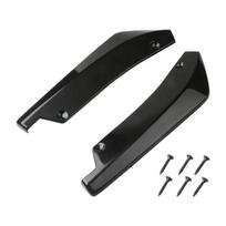Mobidea 2pcs Black Rear Lip Wrap Angle Splitters Universal Car Rear Bumper Lip Diffuser Splitter Spoiler Scratch Protector juoda