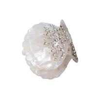 Elegant Rhonestone Shell Hair Claw Acrylic Hair Accessories Shell Crab Clip Hairpin Hair Clip Shell Shape Claw Clip Daily balta