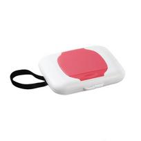 Plastic Wipes Dispensers Refillable Wet Wipe Container Wipes Storage Box Wet Wipe Case  for Home raudona