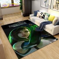 Final Fantasy 3D spausdintas žaidimų kilimėlis, skirtas svetainės miegamojo sofos durų kilimėliui dekoruoti, neslystantis grindų kilimėlis vaikams 40x60cm