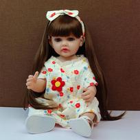 22inch Full Silicone Body Reborn Toddler Doll Lifelike Soft Touch Fashion Lovely Doll Gifts for Children 55cm