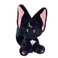 Naujas 25 cm Genshin Impact Xiao katės pliušinis žaislas Tighnari pliušinis žaislas Anime žaidimų pliušinė pagalvė Vaikams Suaugusiems Dovanos Žaislai 25cm juoda