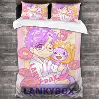 Prabangus Naujas 3D Spausdinimo Lankybox Foxy Boxy Visų Sezonų Dvigulės Lovos Patalynės Komplektas Viengulė Dvigulė Pilno Dydžio Karalienės Karaliaus Dydžio Lovos Komplektas Miegamojo Komplektai 3D 04 70x133cm
