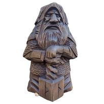 Odin Thor Resin Viking Statue Art Craft Ornaments for Home Outdoor Garden Decoration gray