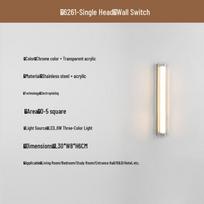 NuFeng Industrial Style Bedside Wall Lamp gray