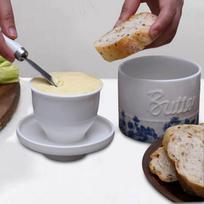 Butter Crock for Fresh Spreadable Butter Large Capacity French Butter Dish for