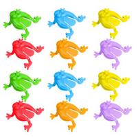20 vnt. vaikams skirtas šokinėjantis varlės žaislas Tėvų ir vaikų bendravimas Nostalgiškas žaislas Kišeninio dydžio Spalvingas Plastikinis Nenuoram 20PCS