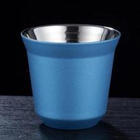 80ml/2.7oz 304 Stainless Steel Espresso Coffee Cup Portable Double Layer Office Milk Tea Drinks Mug Cup Mini Whisky Wine Glasses <200ml blue