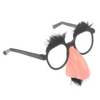 Funny Clown Glasses for Party  Prank Toy Set with Mustache and Glasses Funny Costume Accessory for Carnival Decorations 11x13cm
