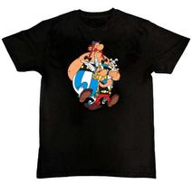 Asterix Obelix Cartoon Movie Graphic Print Mens T-Shirt M