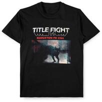 Vtg Title Fight Band Music Lover Heavy Cotton Black Unisex Tee Shirt XXXXL