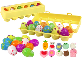 Velykinių žaisliukų rinkinys Lean Toys Squishy, 12 vnt.