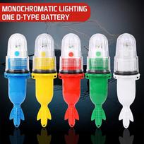 Night Fishing LED Underwater Fishing Light Indicator Bait Alarm Rod Clip Tip Fish Bait Alarm for Fishing geltona