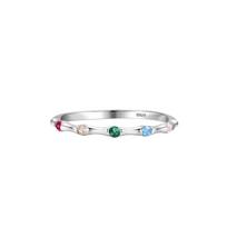 Barbie ring [Original design] Dopamine color diamond row bracelet, elegant and high-quality original debut, ins style love exquisite gift ZJYJZ-YS-103 sidabras
