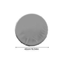 16.53 Inch Silver Coated Car Steering Wheel Sun Shade Cover Universal Cooling UV Shield for Sedan SUV RV Truck Drivers Outdoor pilka spalva