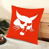 B-Bobcat Cushion Cover Soft Short Plush Pillow Cover Smooth Cozy Texture Aesthetic Cushion Case Home Decor Peach skin 18*18(CM)-1Pcs