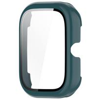 PC Watch Case with Tempered Glass Protection Frame Anti-Fall Watch Screen Protector Anti-Scratch for Honor Choice Haylou Watch žalia