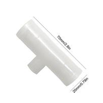 3 Way Tee Slip Connector 20/25mm Plastic Automatic Chicken Drinker Tee Connector for Chicken Water Drinker and Feeder Cups 18PCS