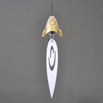 Nanbu Ironware Wind Chime by Chime ITCHU-DO [Wind Rocket] (67003GD Gold) Itchudo Iwate Japan