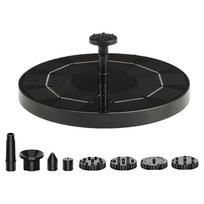 Solar Fountain with 8 Nozzles Floating Solar Fountain Floating Water Fountain Pump for Bird Bath