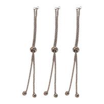 3 Pieces Stainless Steel Extender Chains Accessories For Jewelry Crafting Adjustable DIY Pull Chain With Secure Clasp auksas