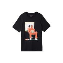 Jordan FLIGHT ARTIST T Shirts Men's Black Crew Neck Moderate Straight Fit DQ7381-010 S