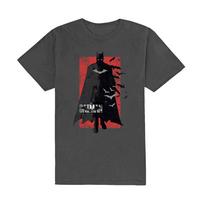 Men's Batman The Batman Distressed Logo Slim Fit T-shirt XX-Large Charcoal 3XL