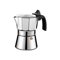 JUSTINLAU 150/300ML Octagonal Moka Pot Stainless Steel Italian Coffee Pot Home Espresso Maker Hand Brewing Coffee Accessories