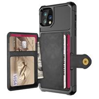 Luxury PU Leather Wallet Case for iPhone 13 11 12 Pro Max 5G iPhone 12 Mini Cases Wallet Flip Cover Buckle for iPhone 12 Fundas for iPhone 13 ProMax