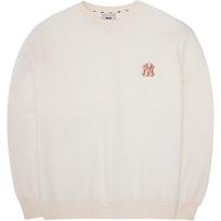MLB Sweatshirts Unisex Cream Crew Neck Moderate Regular 3AMTB0526-50CRS L