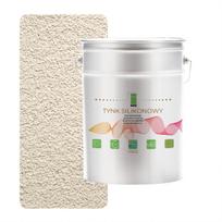 Šviesiai smėlio spalvos silikoninis fasadinis tinkas 1.5mm premium 15kg
