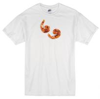 SHRIMP SEASONED COOKED SCAMPI FRIED SEAFOOD RED LOBSTER RESTAURANT WHITE T-shirt Tops Tees Unisex 4XL white