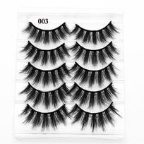 Effect Natural Long Volume Handmade 3D Mink Hair Crisscross False Eyelashes Eye Lash Extension 004