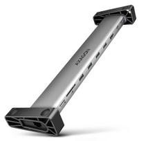 Axagon dokas HMC-10HLS, USB 5Gbps, 4x USB-A, HDMI 4K/60Hz, RJ-45, SD/microSD, PD 100W, Juoda