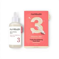 numbuzin - No.3 Skin softening serum + No.3 sheet mask special set - rinkinys